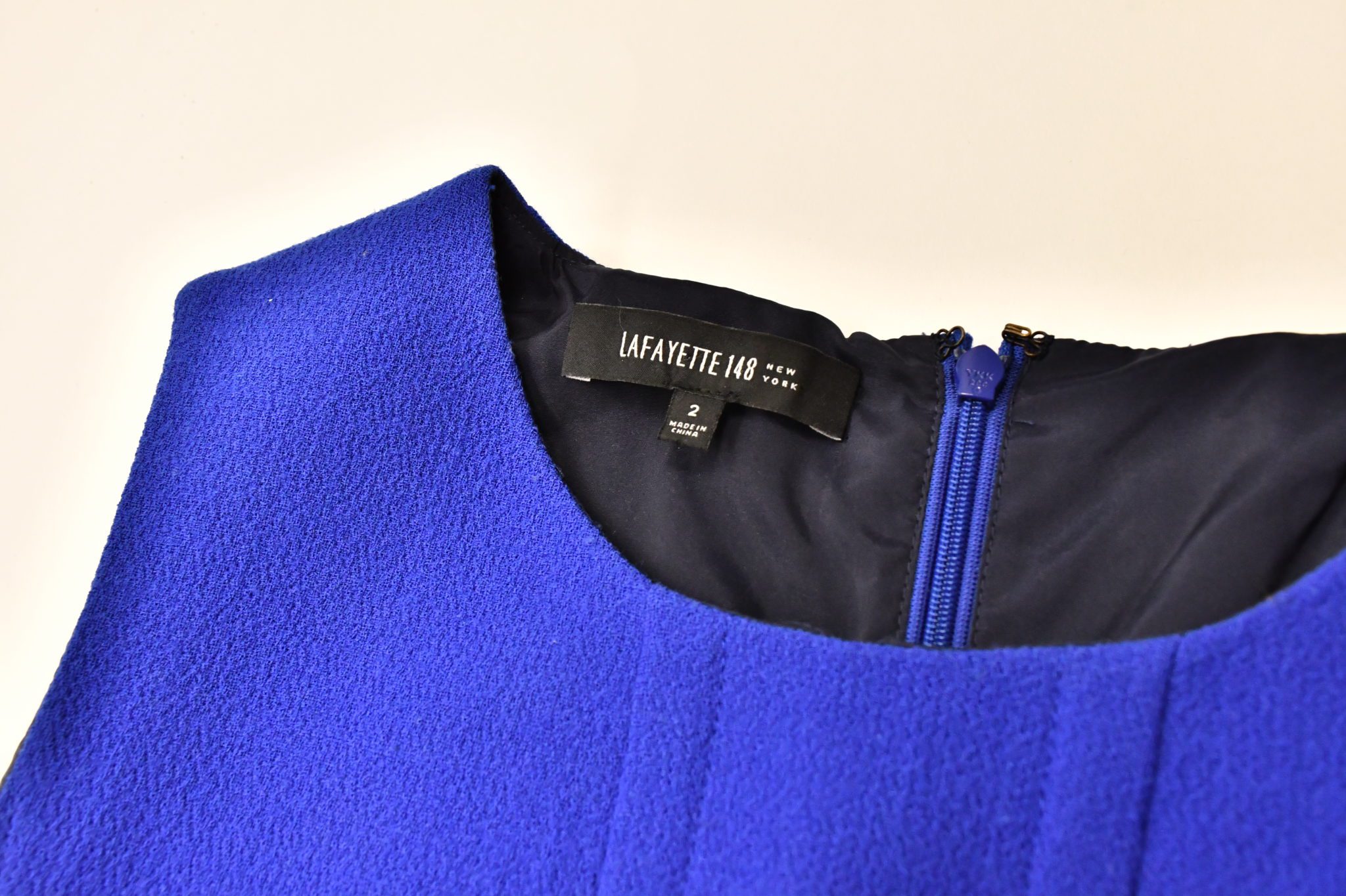 Lafayette 148 Royal Blue Dress with Matching Jacket - The Boutique With ...